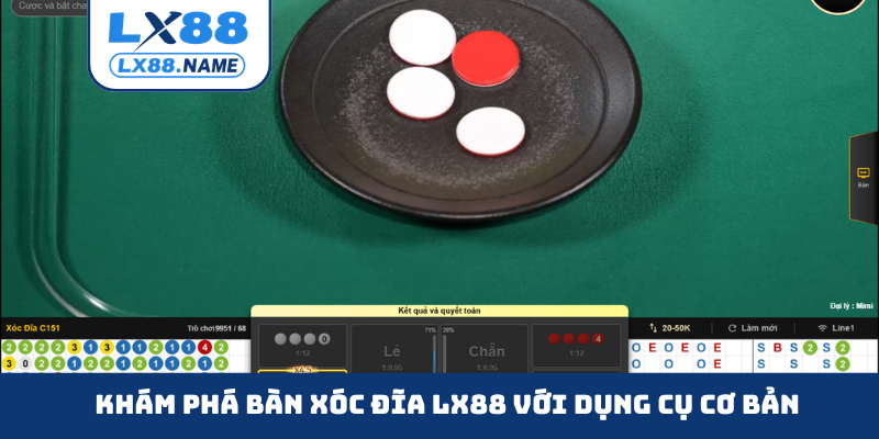 Khám phá bàn xóc đĩa LX88 với dụng cụ cơ bản