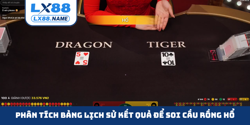 Phân tích bảng lịch sử kết quả để soi cầu rồng hổ